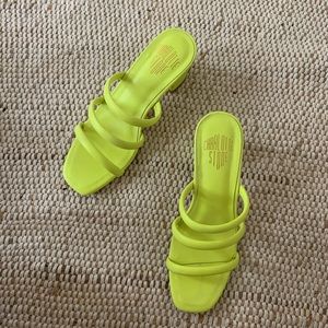 Charlotte Stone neon green sandals